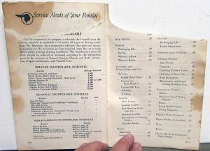 Original 1956 Pontiac Chieftain Star Chief Owners Manual Care & Op Instructions