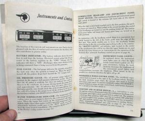 1954 Pontiac Chieftain Star Chief Owners Manual Care & Op Instructions Original