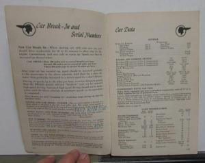 1954 Pontiac Chieftain Star Chief Owners Manual Care & Op Instructions Original