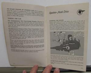 1954 Pontiac Chieftain Star Chief Owners Manual Care & Op Instructions Original
