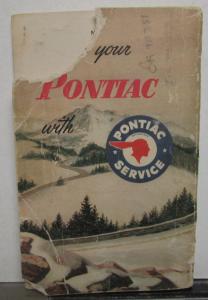 1954 Pontiac Chieftain Star Chief Owners Manual Care & Op Instructions Original