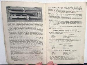 Original 1953 Pontiac Chieftain Catalina Owners Manual