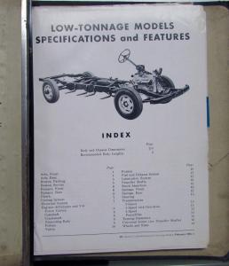 1955 Dodge Truck Dealer Data Book Features Specs Pickup Panel HD Van