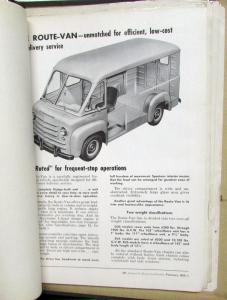 1955 Dodge Truck Dealer Data Book Features Specs Pickup Panel HD Van