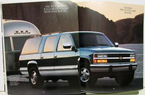 1992 Chevrolet Suburban & Full Size Blazer New Model Intro Brochure W/Envelope