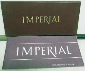 1969 Chrysler Imperial Owners Operators Manual Orginal With Container/Pouch