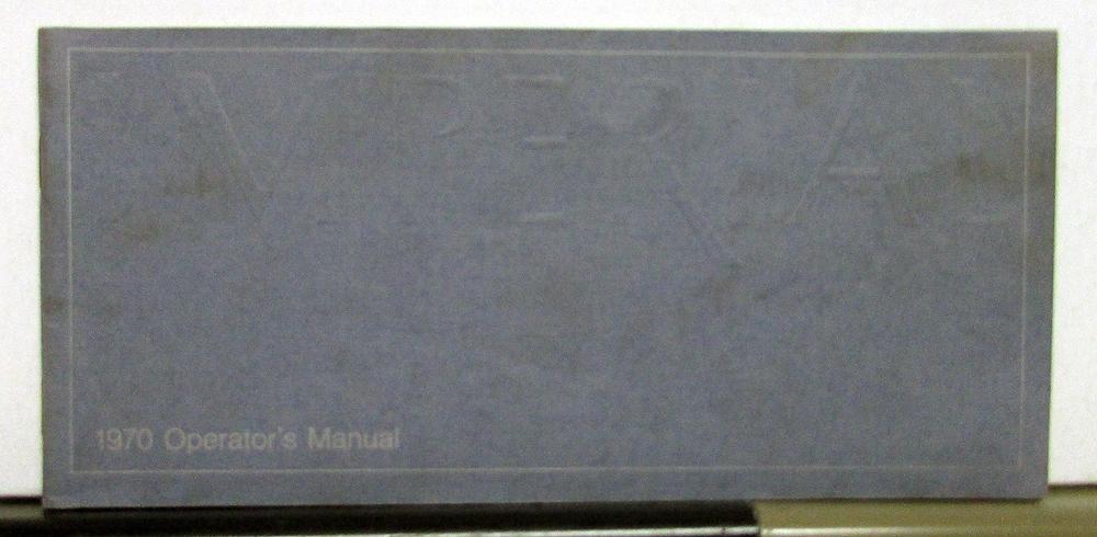 1970 Chrysler Imperial Owners Operators Manual Orginal