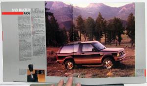 1987 Chevrolet Truck Dealer S-10 Blazer Prestige Over-Size Sales Brochure