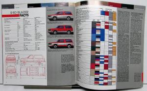 1987 Chevrolet Truck Dealer S-10 Blazer Prestige Over-Size Sales Brochure