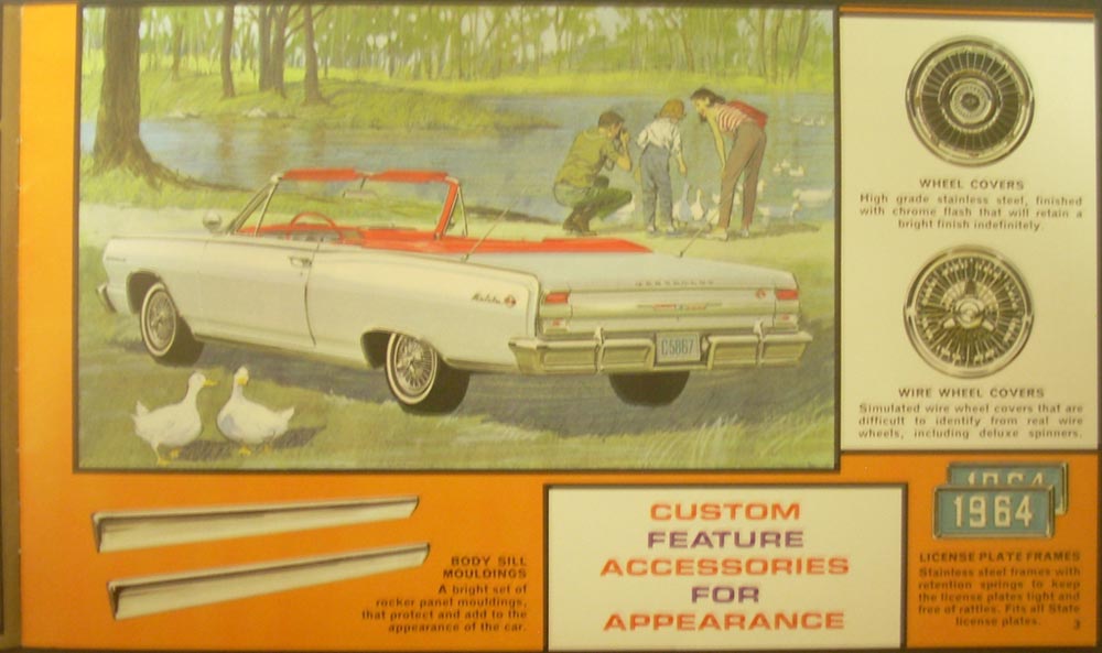 1964 Chevrolet Chevelle EL Camino Custom Feature Accessories Brochure