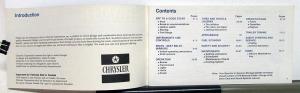 1979 Chrysler Newport New Yorker Owners Operators Manual Orginal