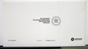 1980 Chrysler Newport New Yorker Owners Operators Manual Orginal