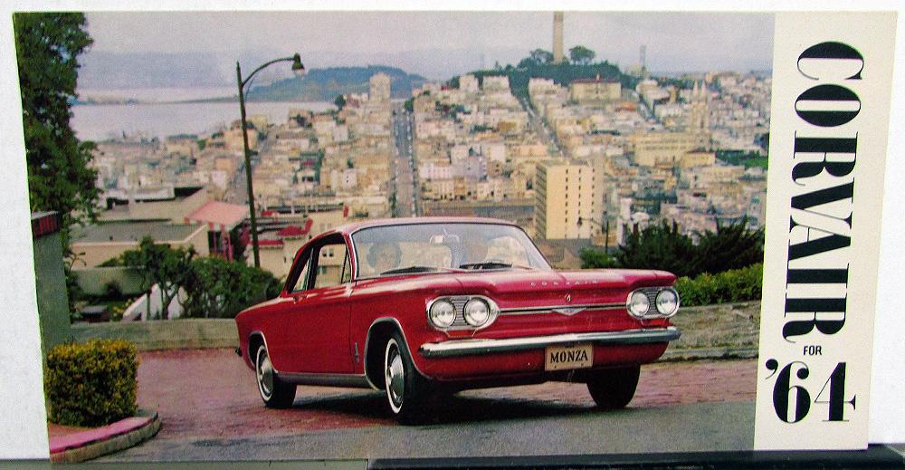 1964 Chevrolet Corvair Monza Spyder 700 Sedan 500 Coupe Sales Brochure ORIGINAL