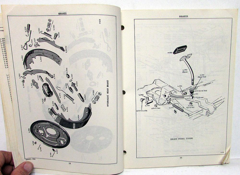 19641965 GMC Truck Dealer Parts Book Model 1000 1500 2500 3500 Van