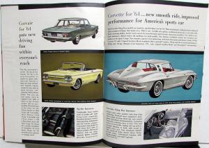 1964 Chevy Chevelle Impala Malibu Chevy II Nova Corvair Corvette Sales Brochure