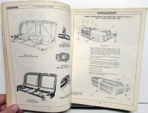 1941 GM Cars Chevy Pontiac Olds Cadillac Fisher Body Construction Service Manual