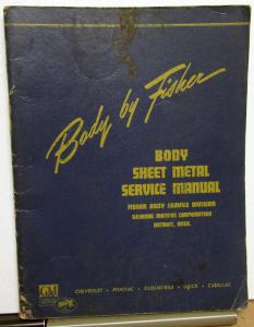 1941-1942 GM Cars Chevy Pontiac Olds Fisher Body Construction Service Manual