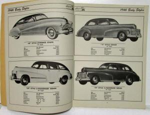 1946-1947 GM Cars Chevy Pontiac Olds Fisher Body Construction Service Manual