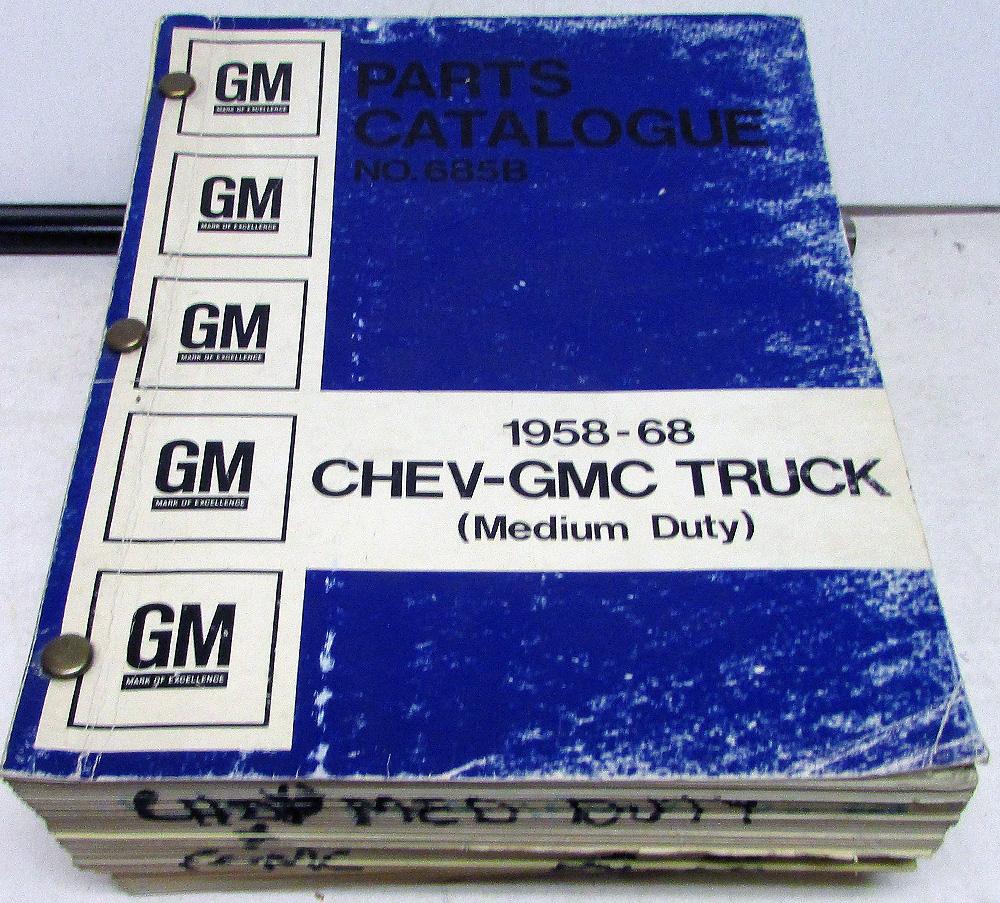 19581968 Chevrolet & GMC Truck Canadian Dealer Master Parts Book