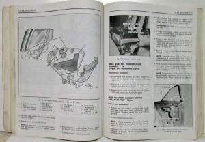 1971 Chevrolet Camaro Nova Buick GS Fisher Body Service Manual