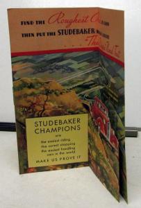 1935 Studebaker Dictator Commander President Miracle Ride Mailer With 3D Pop Up