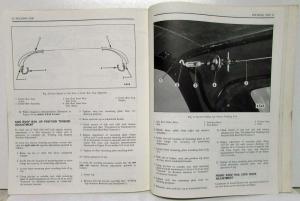 1971 Chevy Impala Olds Delta Fisher Body Folding Top B & E Bodies Service Manual