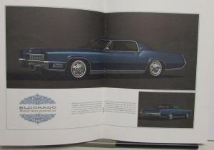 1967 Cadillac Fleetwood Eldorado Prestige Sales Brochure Rare Original