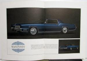 1967 Cadillac Fleetwood Eldorado Prestige Sales Brochure Rare W/Envelope Orig