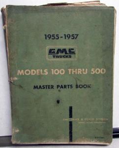 1955-1957 GMC Trucks Dealer Master Parts Books Models 100 Thru 500 Pickup Orig