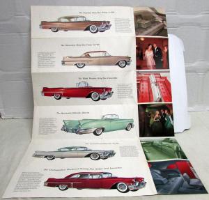 1957 Cadillac Dealer Color Folder Brochure Sixty Two Eldorado Fleetwood Limo 57