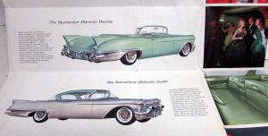 1957 Cadillac Dealer Color Folder Brochure Sixty Two Eldorado Fleetwood Limo 57