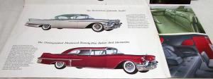 1957 Cadillac Dealer Color Folder Brochure Sixty Two Eldorado Fleetwood Limo 57