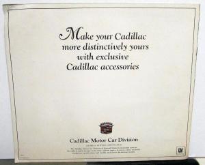 1969 Cadillac Accessories Brochure Color Original