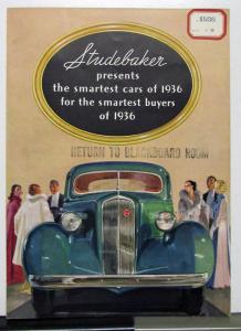 1936 Studebaker Dictator President Present The Smartest Cars Sales Folder