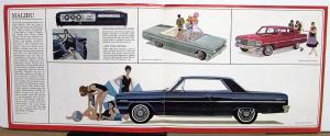 NOS 1964 Chevrolet Chevelle 300 Malibu Super Sport Wagon Sales Brochure Original