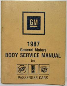 1987 Buick Oldsmobile Cadillac GM Body Service Manual Grand National Riviera