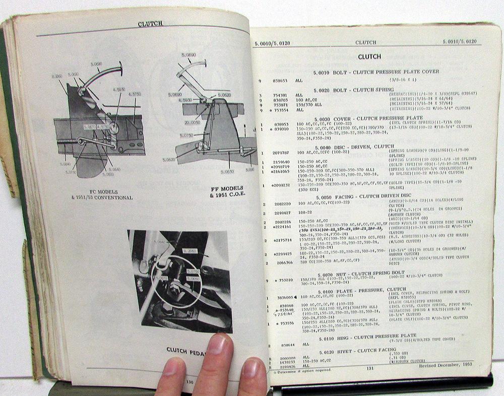 193953 GMC Truck Dealer Light Duty Master Parts Book 100 Thru 370