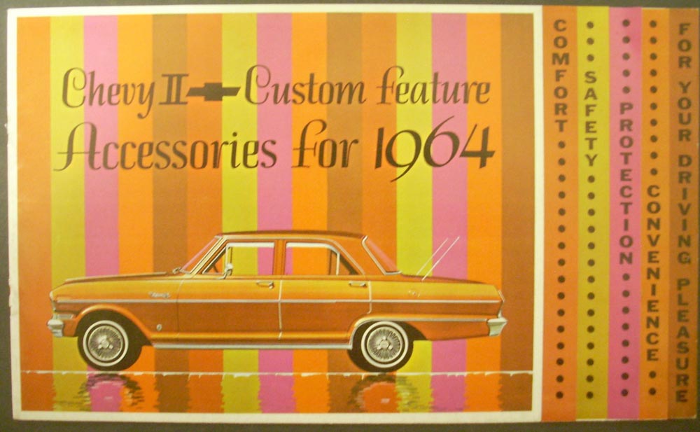 1964 Chevrolet Chevy II & Wagon Custom Features Accessories Brochure Original