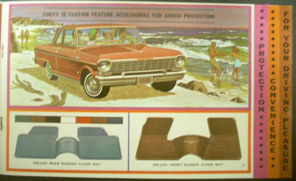1964 Chevrolet Chevy II & Wagon Custom Features Accessories Brochure Original