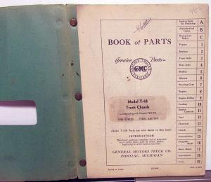 1936 GMC Truck Dealer Parts Book Catalog T-18 Chassis General Motors GM Original