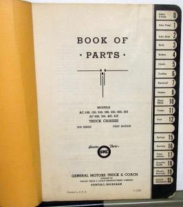 1939 GMC Truck Dealer Parts Book Catalog Pickup Models 100 150 250 350 450 GM