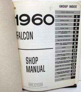 1960 Ford Falcon Service Shop Repair Manual