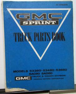 1971-1974 GMC Truck Dealer Parts Book Sprint 307 350 400 454 Original