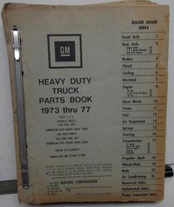 1973-1977 Chevrolet GMC Truck Dealer Parts Book Heavy Duty Series 7 8 9 GM H/D