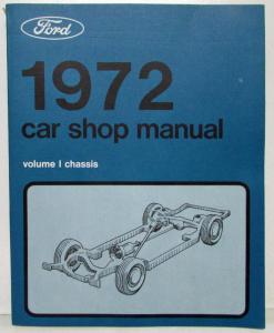 1972 Ford Lincoln Mercury Service Shop Manual Set Mustang Cougar Mark IV T-bird