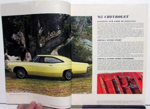 1965 Chevrolet Chevelle Corvair Chevy II Corvette Color Sales Brochure ORIGINAL