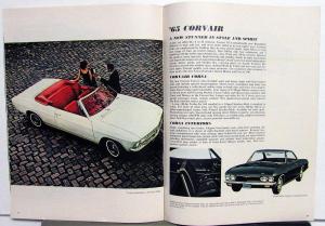 1965 Chevrolet Chevelle Corvair Chevy II Corvette Color Sales Brochure ORIGINAL