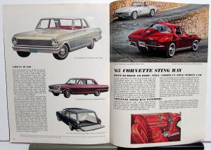 1965 Chevrolet Chevelle Corvair Chevy II Corvette Color Sales Brochure ORIGINAL