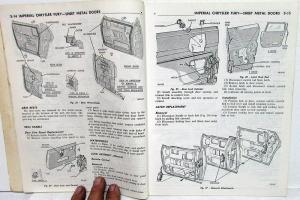 1972 Plymouth Chrysler Imperial Body Service Manual Road Runner Duster Satellite