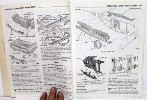 1972 Plymouth Chrysler Imperial Body Service Manual Road Runner Duster Satellite